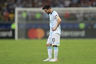 Lionel Messi hit the crossbar